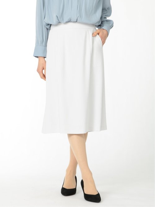 ダブルクロス フレアースカート ライトグレー(セットアップ可能)