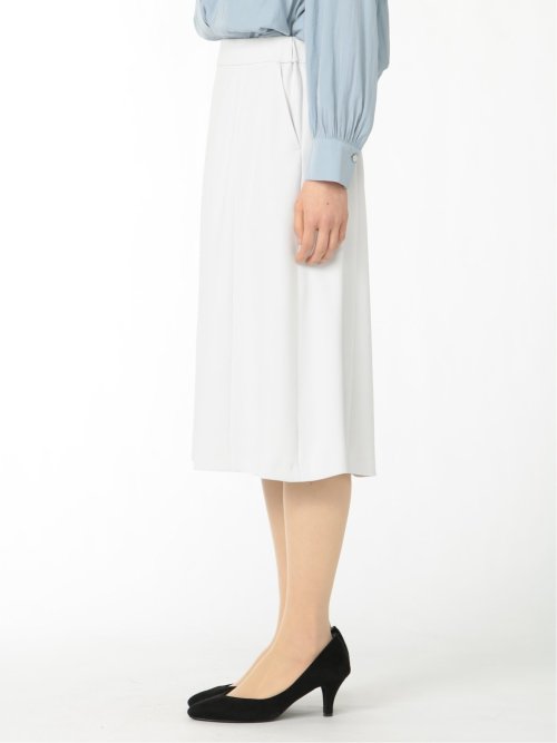 ダブルクロス フレアースカート ライトグレー(セットアップ可能)