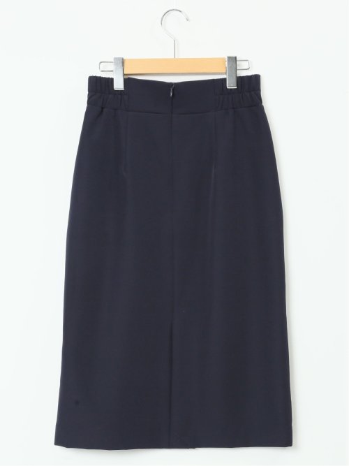 ダブルクロス Aラインスカート 紺(セットアップ可能)