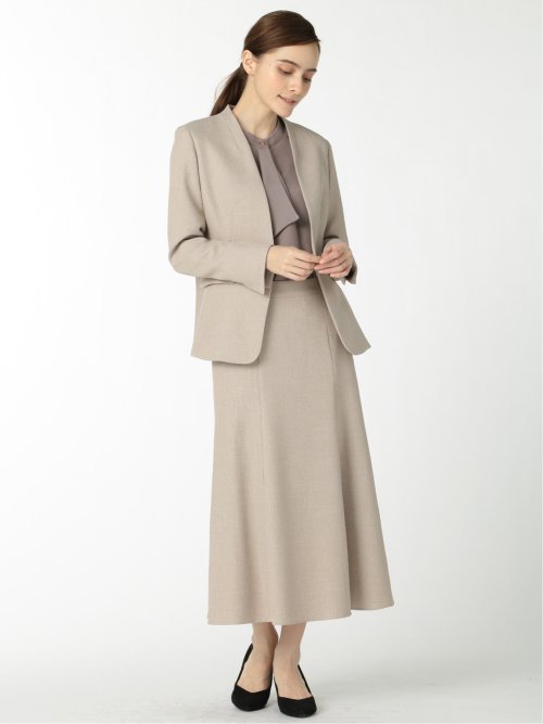 ツムギート フレアースカート ベージュ(セットアップ可能)