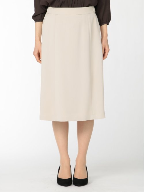 ダブルクロス フレアースカート ベージュ(セットアップ可能)