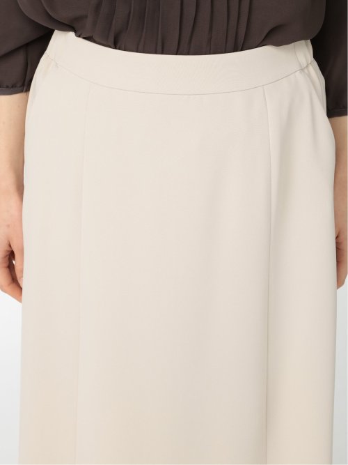 ダブルクロス フレアースカート ベージュ(セットアップ可能)