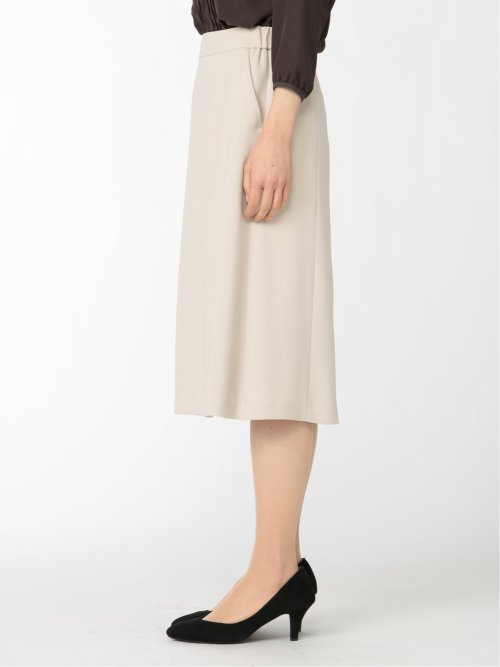 ダブルクロス フレアースカート ベージュ(セットアップ可能)