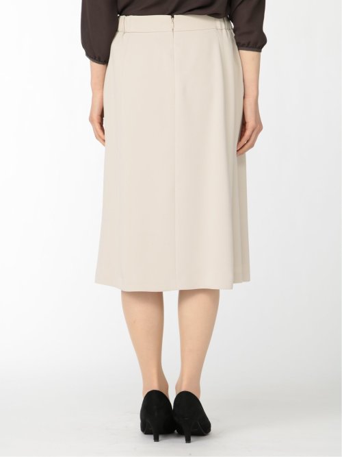 ダブルクロス フレアースカート ベージュ(セットアップ可能)