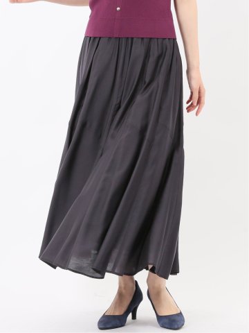 シルキーローン タックギャザースカート