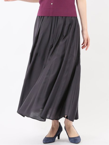 シルキーローン タックギャザースカート