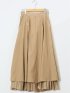 シルキーローン タックギャザースカート