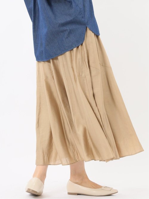 シルキーローン タックギャザースカート