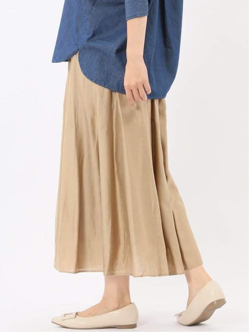 シルキーローン タックギャザースカート