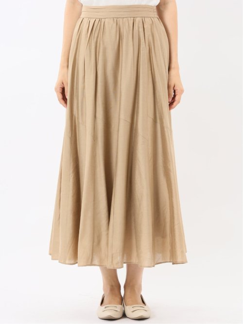 シルキーローン タックギャザースカート