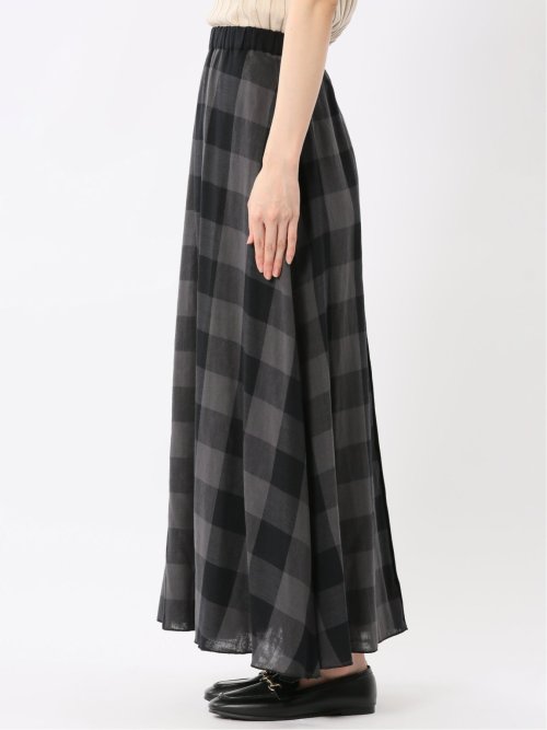 イノウェーブ/INNOWAVE ガーゼチェック リバーシブルスカート