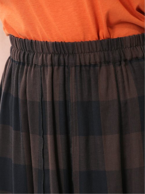 イノウェーブ/INNOWAVE ガーゼチェック リバーシブルスカート