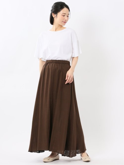 イノウェーブ/INNOWAVE ガーゼチェック リバーシブルスカート