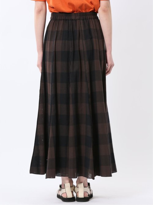 イノウェーブ/INNOWAVE ガーゼチェック リバーシブルスカート