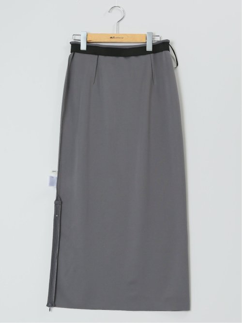 カットジョーゼットタイトスカート