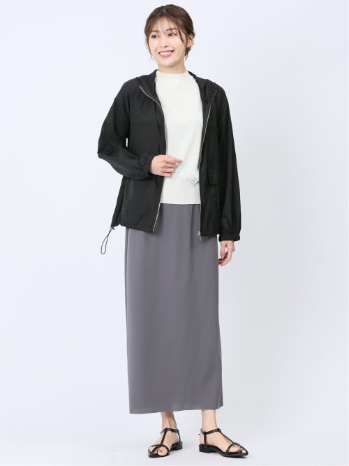 カットジョーゼットタイトスカート