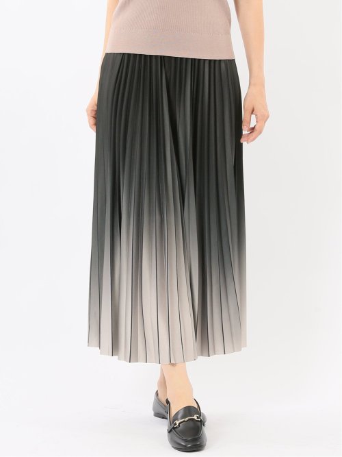 グラデーションプリーツ ロングスカート