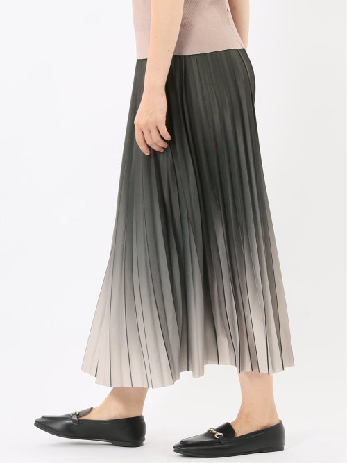 グラデーションプリーツ ロングスカート