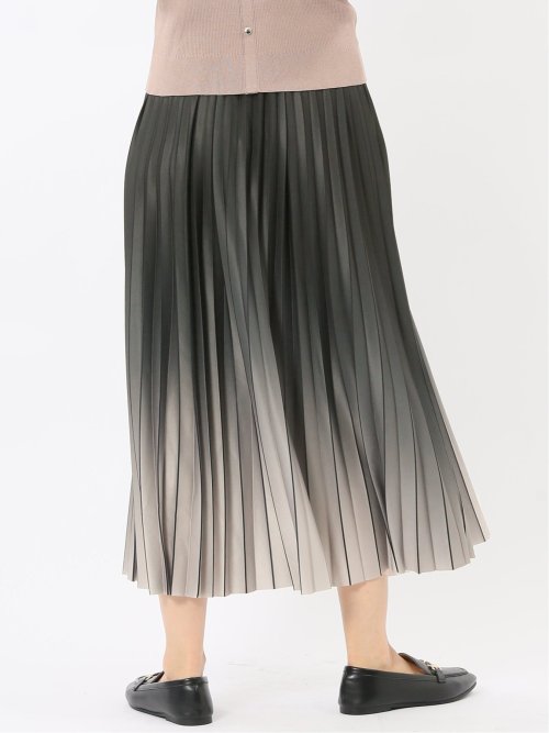 グラデーションプリーツ ロングスカート