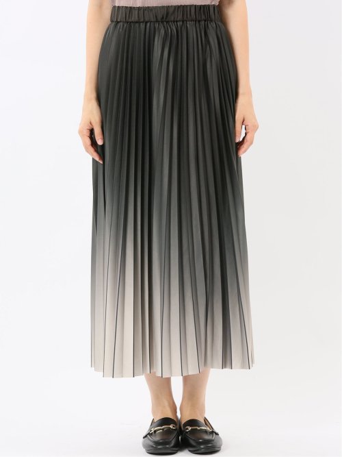 グラデーションプリーツ ロングスカート