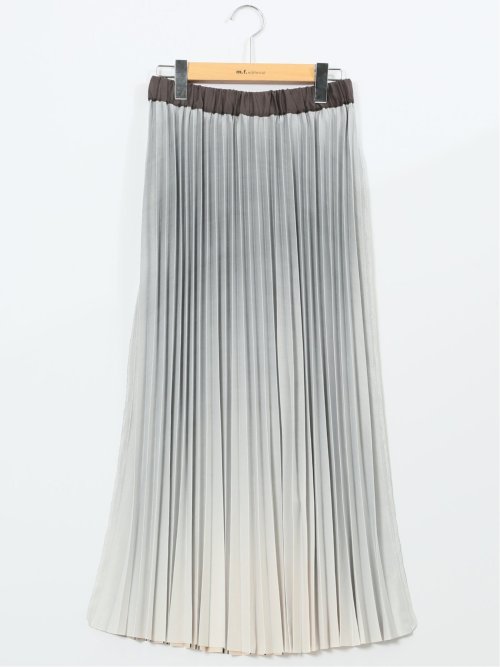 グラデーションプリーツ ロングスカート