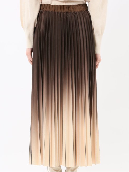 グラデーションプリーツ ロングスカート