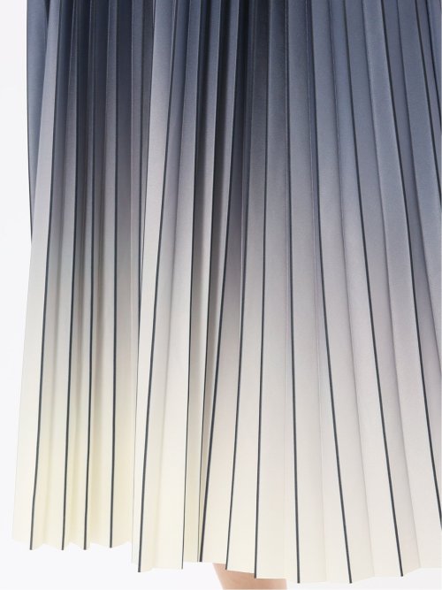 グラデーションプリーツ ロングスカート