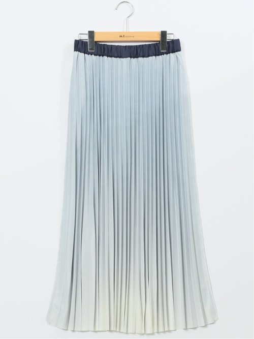 グラデーションプリーツ ロングスカート