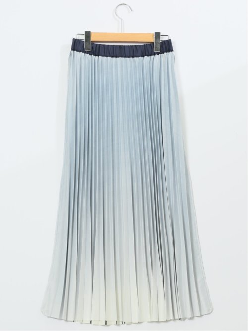 グラデーションプリーツ ロングスカート