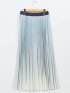 グラデーションプリーツ ロングスカート