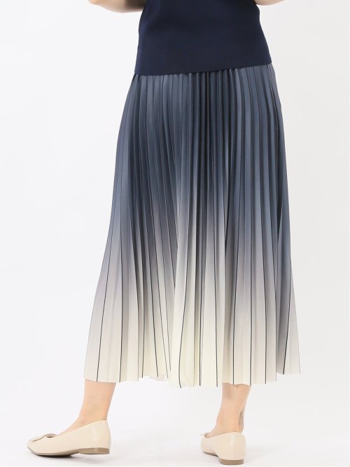 グラデーションプリーツ ロングスカート