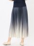 グラデーションプリーツ ロングスカート