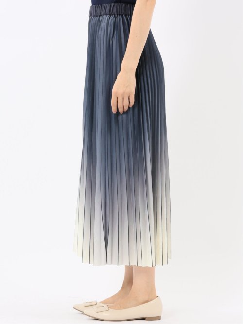 グラデーションプリーツ ロングスカート