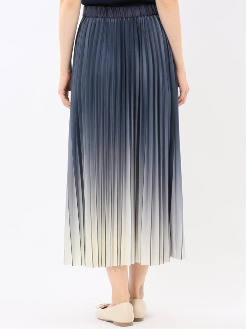 グラデーションプリーツ ロングスカート