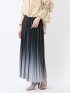 グラデーションプリーツ ロングスカート
