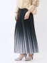 グラデーションプリーツ ロングスカート