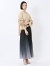 グラデーションプリーツ ロングスカート