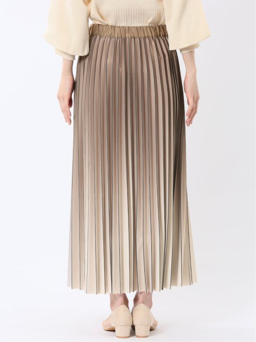 グラデーションプリーツ ロングスカート