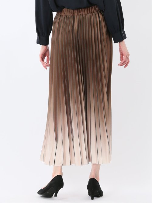 グラデーションプリーツ ロングスカート