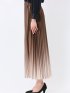 グラデーションプリーツ ロングスカート