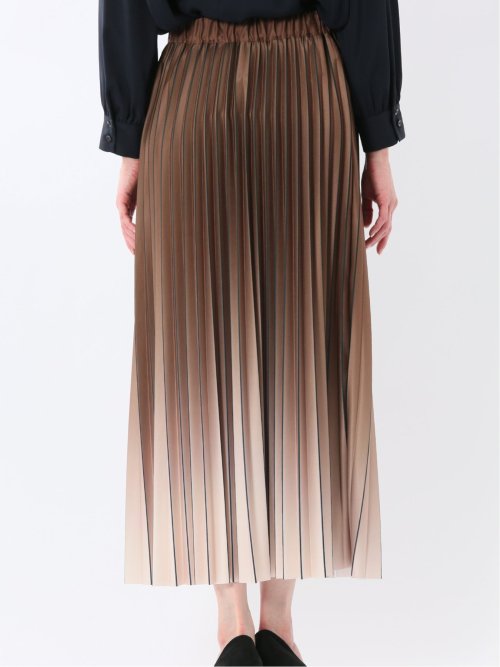 グラデーションプリーツ ロングスカート