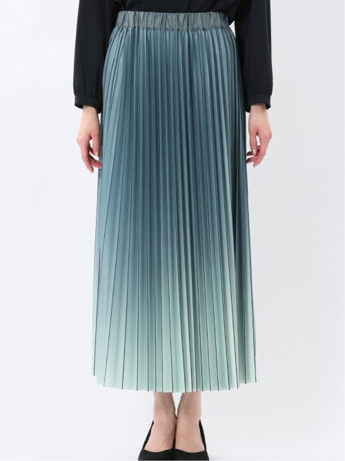 グラデーションプリーツ ロングスカート