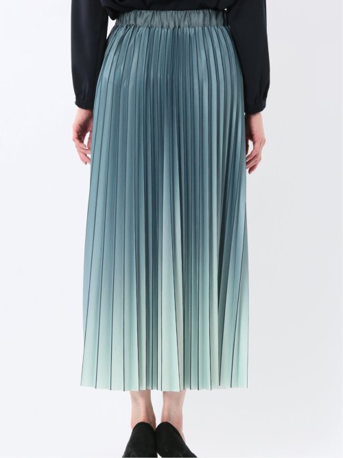 グラデーションプリーツ ロングスカート