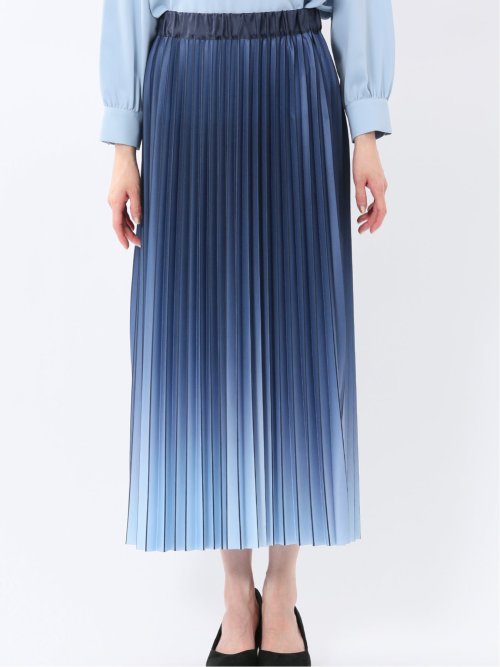 グラデーションプリーツ ロングスカート