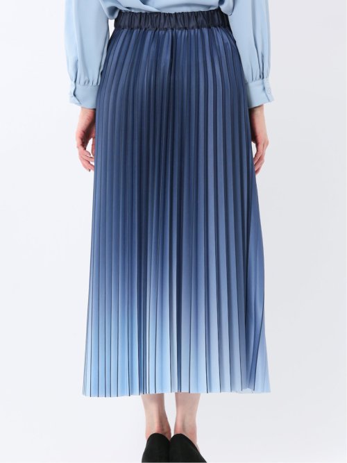 グラデーションプリーツ ロングスカート
