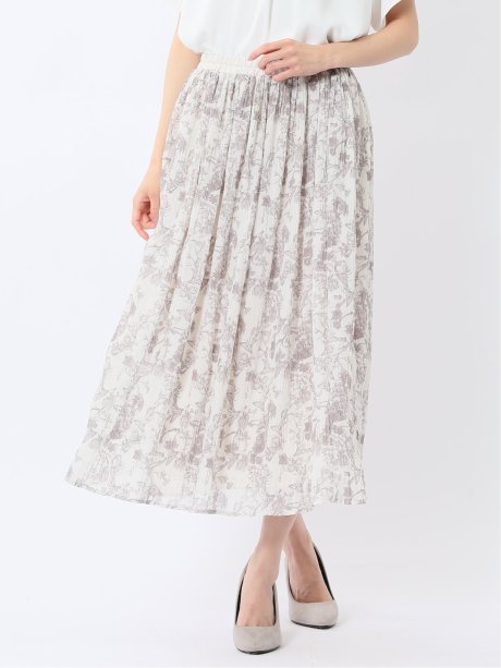 シフォンジョーゼット ロングスカート