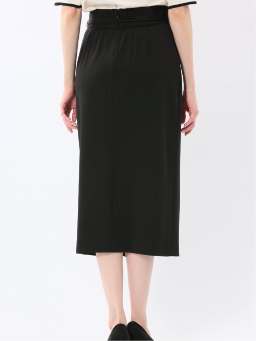 ストレッチ ロープベルト付き ナロースカート