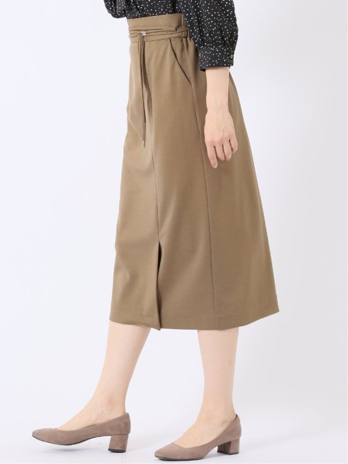 ストレッチ ロープベルト付き ナロースカート