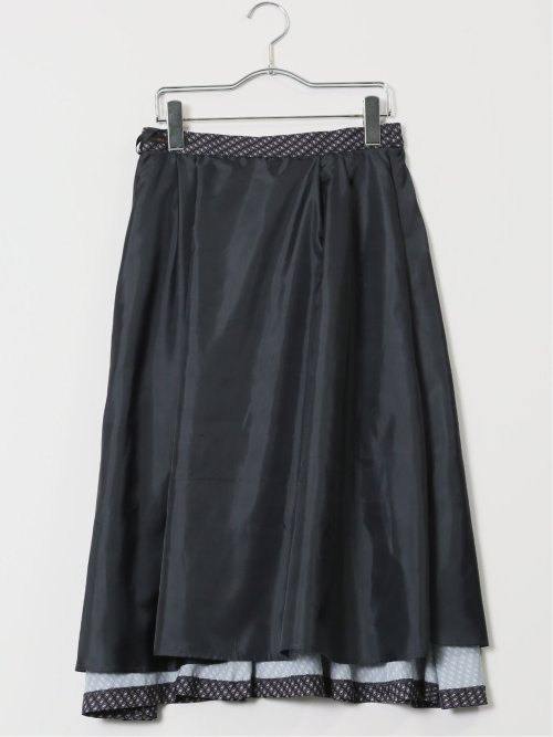 プリント タックフレアースカート