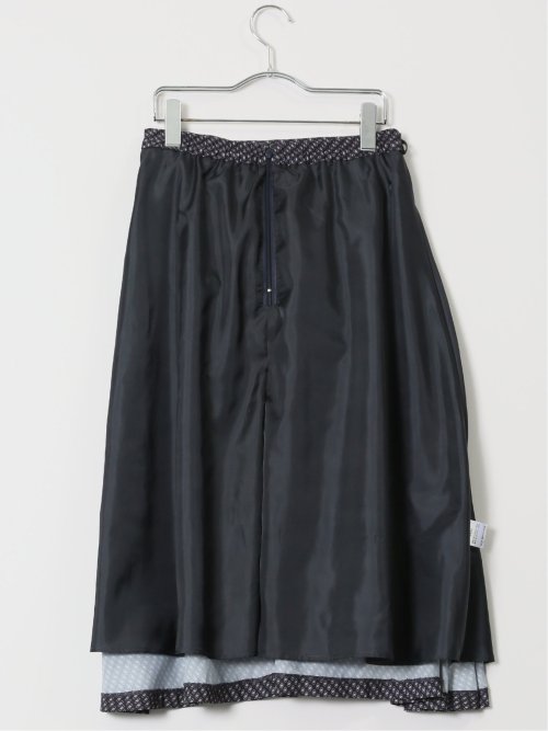 プリント タックフレアースカート